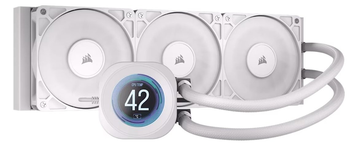 Corsair Nautilus 360 RS - Prozessor-Flüssigkeitskühlsystem - Kühlergröße: 360 mm - (für: AM5, AM4, LGA1851, LGA1700) - Weiß