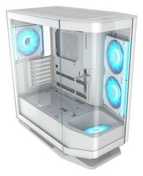 Cougar FV270 RGB - Mid tower - E-ATX - Seitenteil mit Fenster (gehärtetes Glas) - Weiß von LumaTech