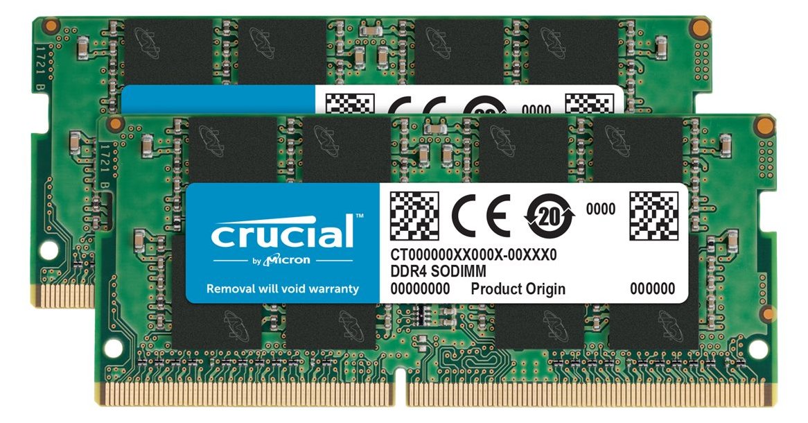 Crucial DDR4 - kit - 64 GB: 2 x 32 GB - SO DIMM 260-PIN