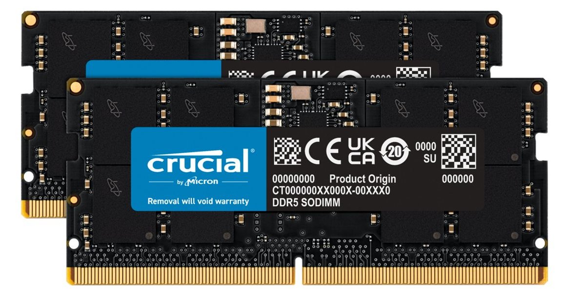 Crucial DDR5 - Kit - 32 GB: 2 x 16 GB - SO DIMM 262-PIN