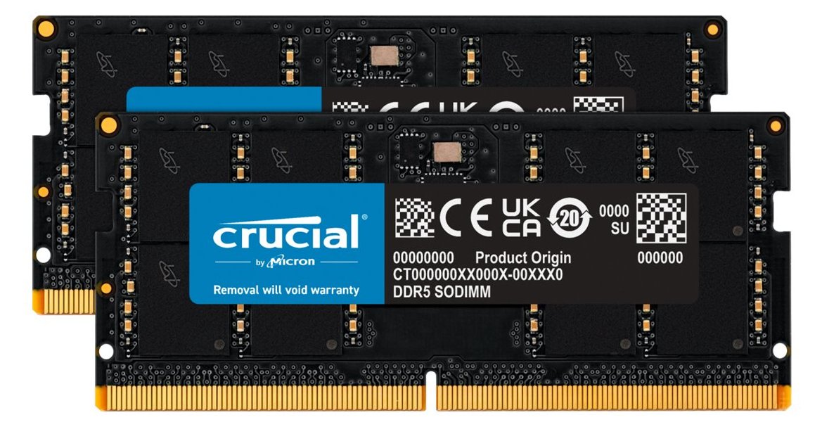 Crucial DDR5 - Kit - 64 GB: 2 x 32 GB - SO DIMM 262-PIN