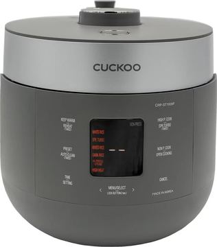 Cuckoo Reiskocher 1.80l CRP-ST1009F Twin Pressure grau von LumaTech