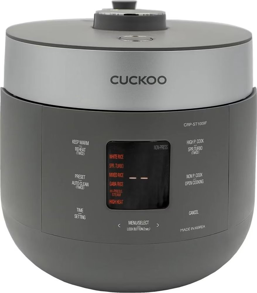 Cuckoo Reiskocher 1.80l CRP-ST1009F Twin Pressure grau