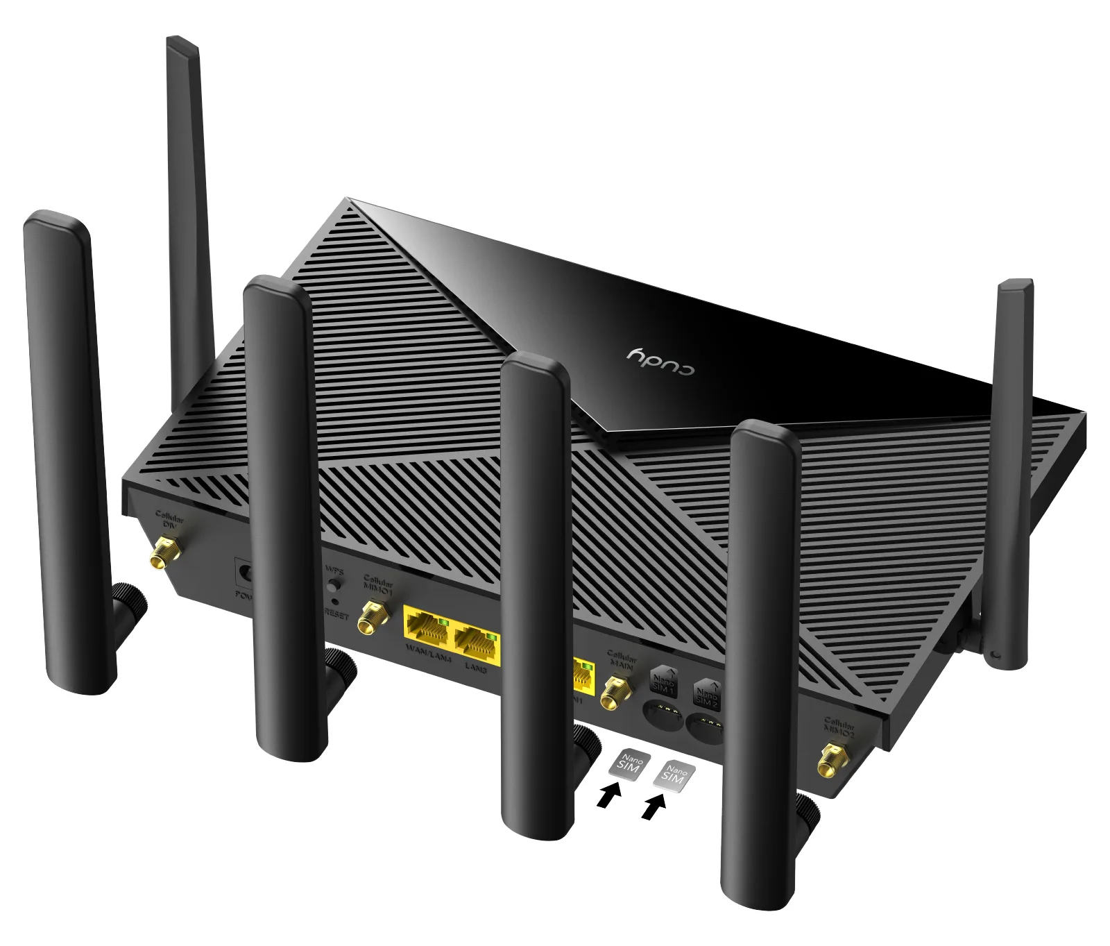 CUDY LT700 - Wi-Fi 5 802.11ac - Dual-band 2.4 GHz 5 - Ethernet LAN - 4G - Zwart, Ansicht 4