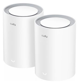 CUDY M1800 2-pack - Weiß - Intern - Mesh-System - Mit kugelförmiger Richtcharakteristik - 362 m² - Dual-Band von LumaTech
