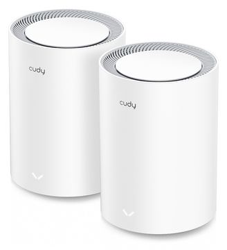 CUDY M3000 AX3000 Wi-Fi 6 Mesh 2.5G 2er-Pack weiß von LumaTech