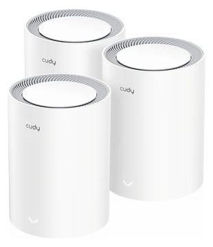 CUDY M3000 AX3000 Wi-Fi 6 Mesh 2.5G 3er-Pack weiß - Access Point - 2,4 Gbps von LumaTech