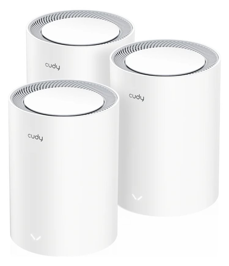 CUDY M3000 AX3000 Wi-Fi 6 Mesh 2.5G 3er-Pack weiß - Access Point - 2,4 Gbps
