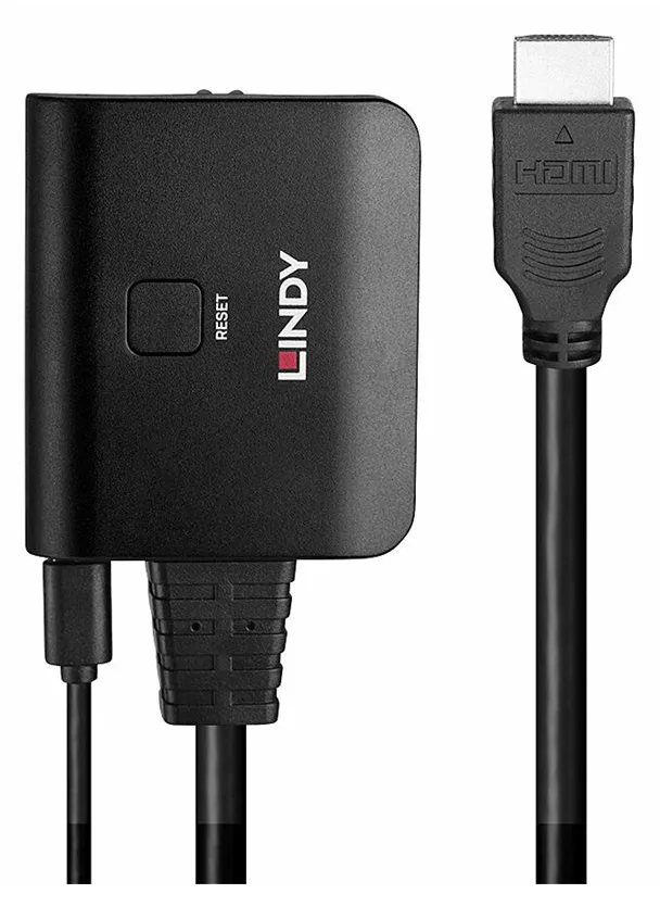 Lindy 2 Port HDMI 4K60 Splitterkabel, Ansicht 2