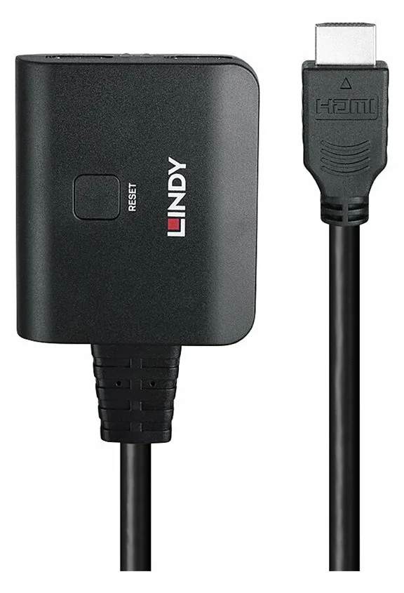 Lindy 2 Port HDMI 4K60 Splitterkabel, Ansicht 3