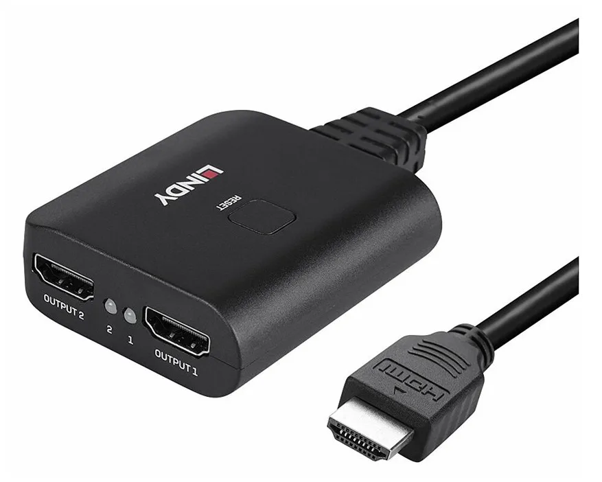 Lindy 2 Port HDMI 4K60 Splitterkabel, Ansicht 5