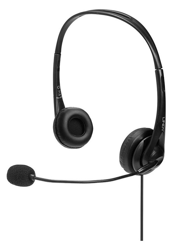 Lindy Headset - On-Ear - kabelgebunden - USB