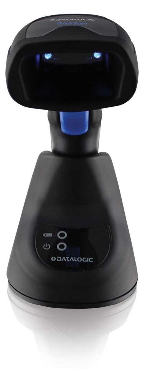 Datalogic QuickScan QM2500 433 MHz Kit 2D MP Imager Black w Base Station/Charger