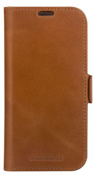 dbramante1928 Copenhagen - Flip-Hülle für Mobiltelefon - genarbtes Leder - Hellbraun - für Apple iPhone 15 von LumaTech