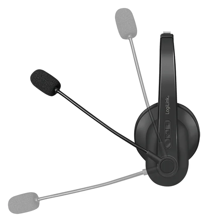LogiLink Headset - On-Ear - Bluetooth - kabellos - Monophon, Ansicht 4