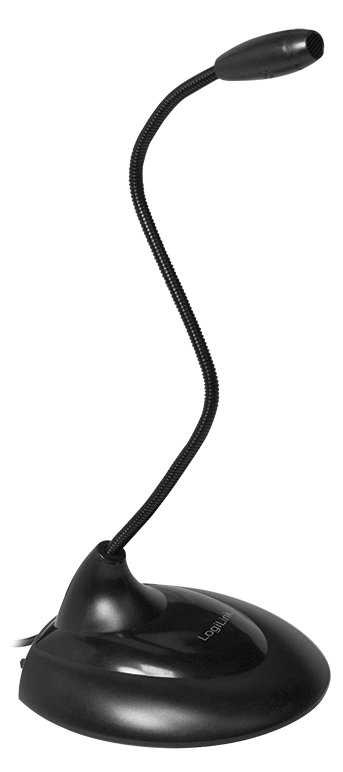 LogiLink Multimedia Microphone with Stand Foot and Flexible Neck
