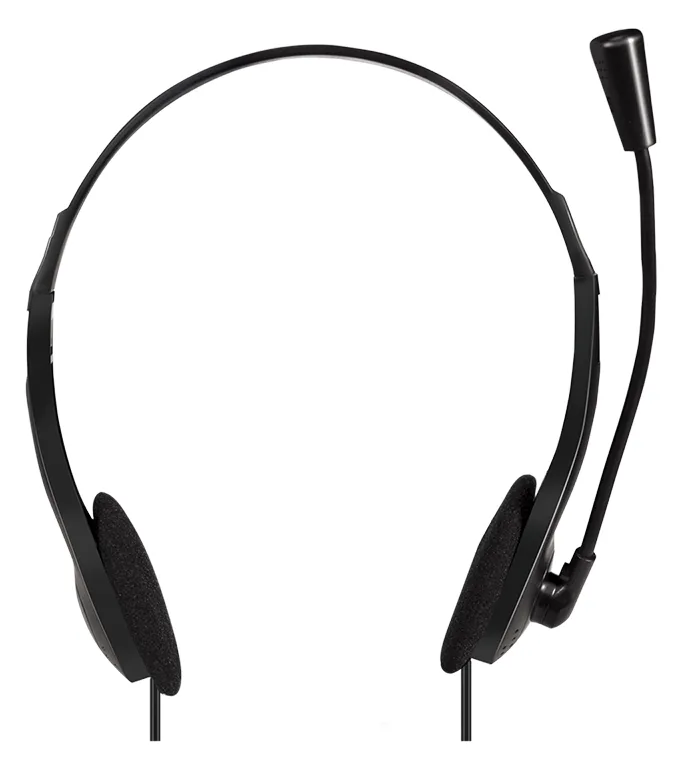 LogiLink Stereo Headset mit Mikrofon schwarz Anschluss 3.5 mm Klinkenstecker integrierter - Headset, Ansicht 2