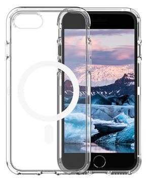 dbramante1928 Iceland Pro - Hintere Abdeckung für Apple iPhone 8, SE (2. Generation) - kompatibel mit MagSafe, Ice Clear von LumaTech
