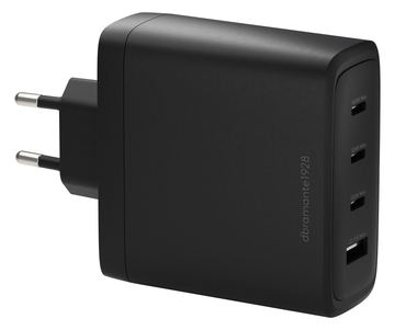 dbramante1928 re-charge - Netzteil - 140 Watt - 4 Ausgabeanschlussstellen (3 x USB-C, USB) - Schwarz von LumaTech