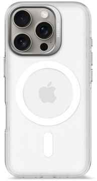 Decoded Recycled Plastic Backc. iPhone 16 Pro Transparent White von LumaTech