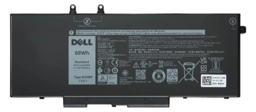 Dell 4GVMP Akku 68Wh Original 4 Zellen - Batterie - 8.500 mAh, Ansicht 2