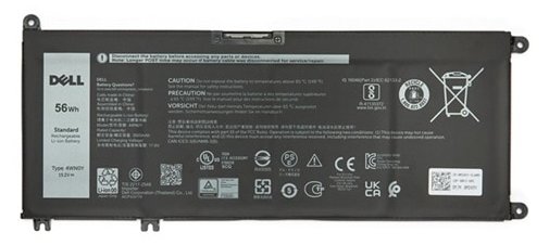 Dell 56Wh Lithium Ion Laptop Battery 4-Cell Design - Batterie - 3.500 mAh