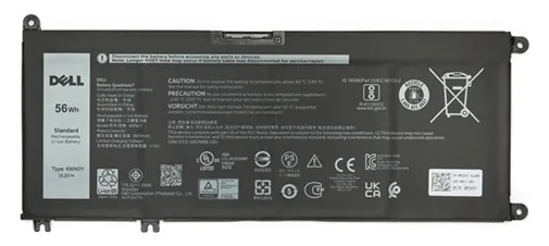 Dell 56Wh Lithium Ion Laptop Battery 4-Cell Design - Batterie - 3.500 mAh, Ansicht 2