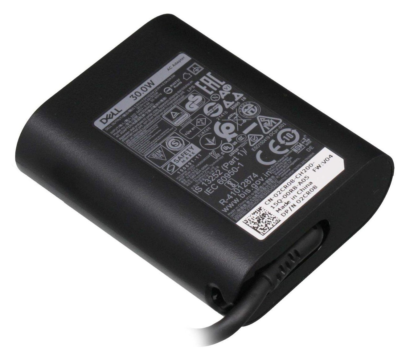 Dell AC Adapter USB Type-C includes power cable - PC-/Server Netzteil - 30.000 W