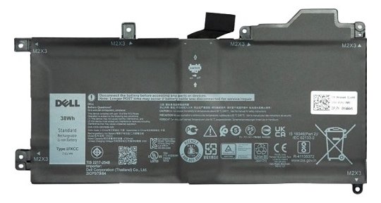 Dell Battery 38WHr 2 Cell Lithiu D9J00 - Batterie - 5.000 mAh