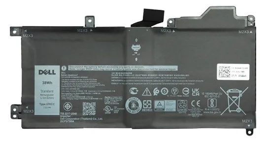 Dell Battery 38WHr 2 Cell Lithiu D9J00 - Batterie - 5.000 mAh, Ansicht 2