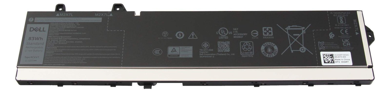 Dell BTRY PRI 83WHR 6C LITH BYD - Akku - 6.827 mAh