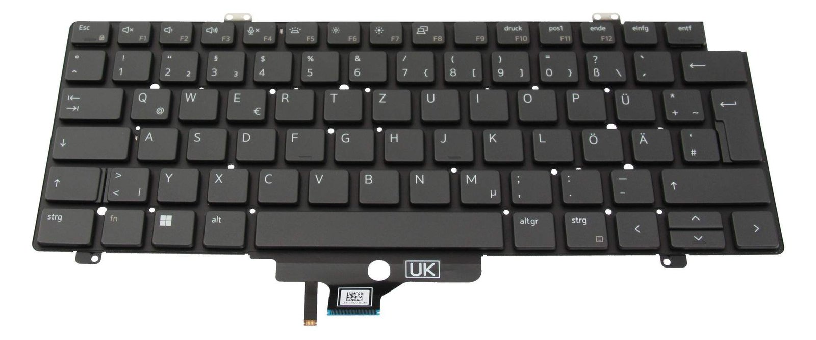 Dell Ersatztastatur Notebook - hinterleuchtet - TL: Deutsch, QWERTZ