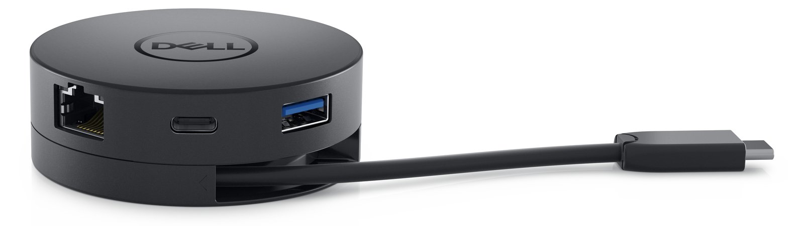 Dell Mobile Adapter DA300 - Kabelgebunden - USB 3.2 Gen 2 (3.1 Gen 2) Type-C - Schwarz - 3840 x 2160 Pixel