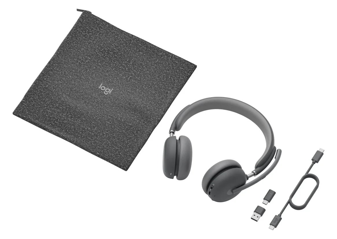 Logitech HEADSET ZONE WIRELESS 2 UC GRAPHITE UC - 2.4GHZ/BT EMEA-914 - A00174 A00172 NO STAND - Headset, Ansicht 4