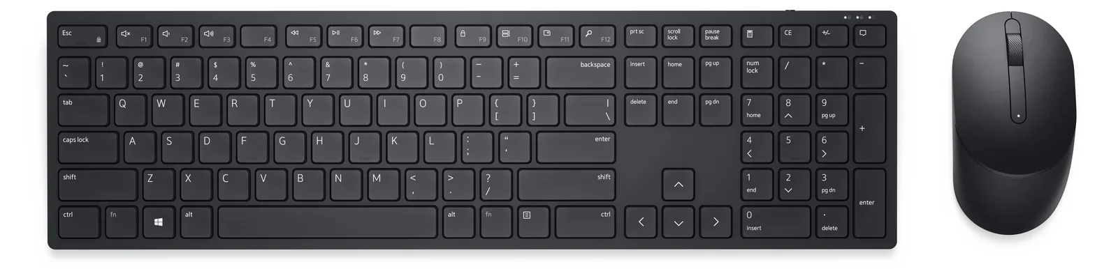 Dell Pro Keyboard and Mouse KM5221W - Tastatur-und-Maus-Set - TL: US, QWERTY, Ansicht 2
