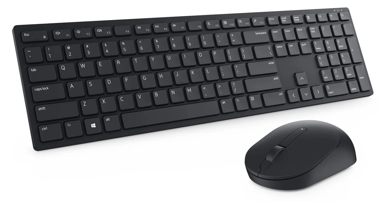 Dell Pro Keyboard and Mouse KM5221W - Tastatur-und-Maus-Set - TL: US, QWERTY, Ansicht 4