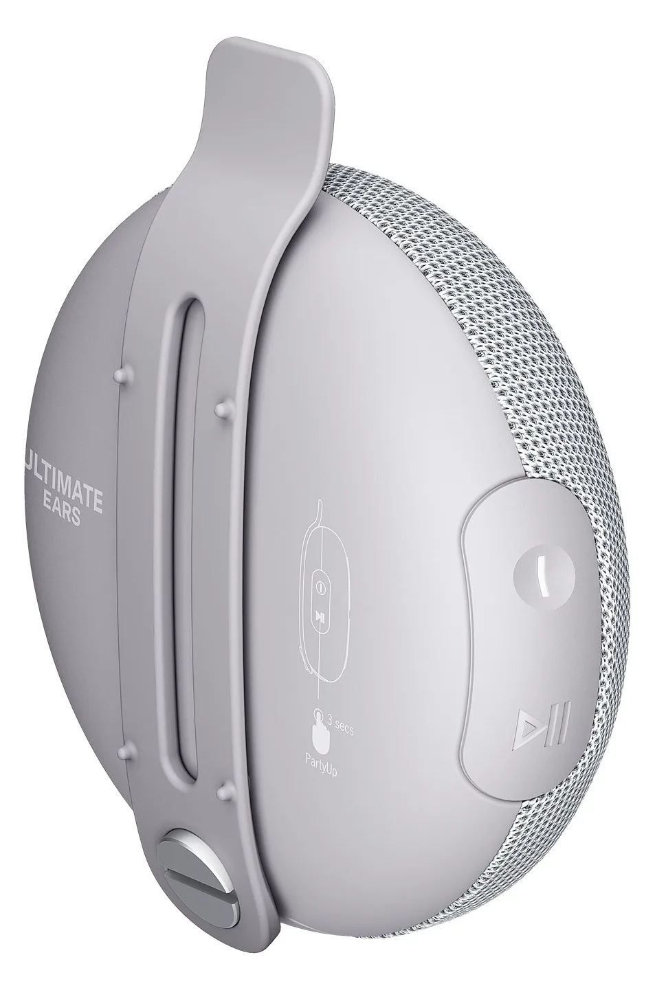 Logitech MINIROLL - Lautsprecher - tragbar - grau, Ansicht 3
