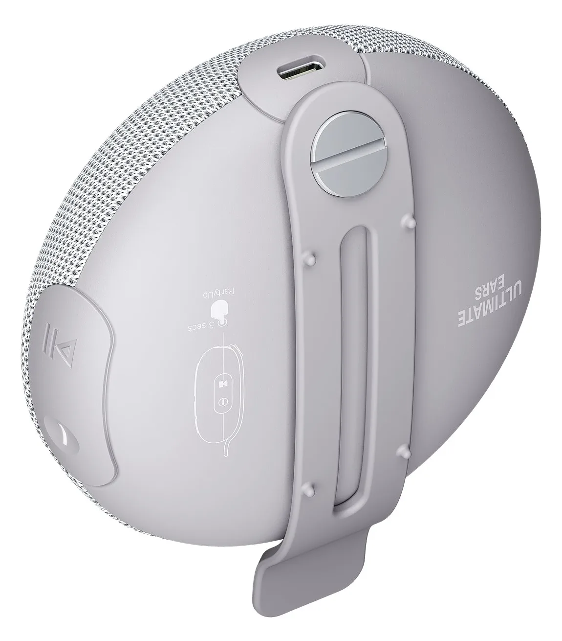 Logitech MINIROLL - Lautsprecher - tragbar - grau, Ansicht 4
