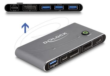 Delock 18646 - 2-Port KVM Switch DisplayPort - KVM-Umschalter - 2-Port von LumaTech