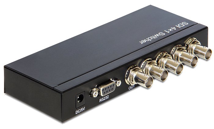 Delock 4 > 1 - Video-Schalter x 3G-SDI - Desktop