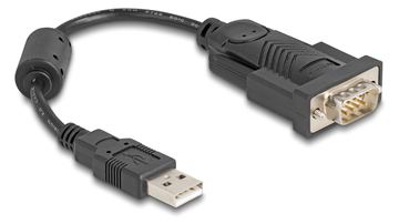 Delock 61549 - Schwarz - 0,25 m - USB Typ-A - RS-232 - Männlich - Männlich von LumaTech