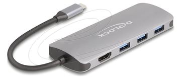Delock 7 Port USB 10 Gbps Hub und 4K HDMI Ausgang mit Type-C Anschluss PD 3.0 90 von LumaTech