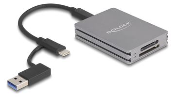 Delock 91013 - Card USB-A/-C für SD CFexpress Typ A - Card-Reader - CF Express Typ A von LumaTech