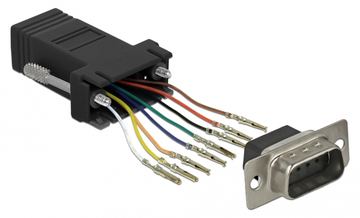 Delock Adapter Sub-D 9 pin male to RJ45 female Assembly Kit - Serieller Adapter - DB-9 (M) von LumaTech