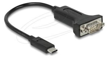 Delock Adapter USB Type-C zu 1 x Seriell RS-232 D-Sub 9 Pin Stecker mit Muttern 25 von LumaTech