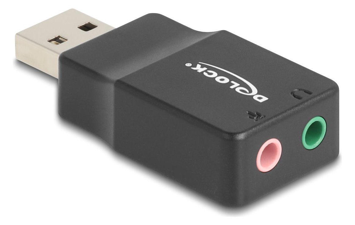 Delock Adapter USB-A auf Kopfhöreranschluss