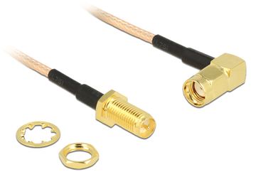 Delock Antennenkabel - RP-SMA Gefäß zu RP-SMA Stecker von LumaTech
