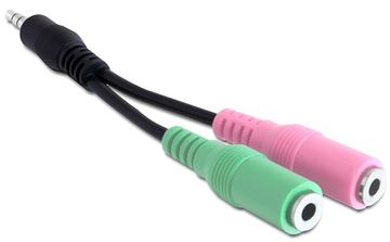 Delock Audio-Adapter - mini-phone stereo 3.5 mm männlich zu mini-phone stereo 3.5 mm weiblich von LumaTech