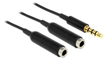 Delock Audio-Splitter - 4-poliger Mini-Stecker (W) von LumaTech