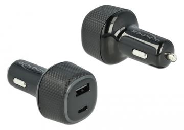 Delock Auto-Netzteil - 63 Watt - 3 A - PD (USB, 24 pin USB-C) von LumaTech